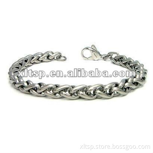 Wheat Chain Style Bracelet in Stainless Steel